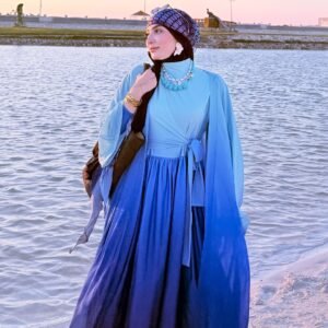 Blue Gradient Burkini 5 pisces
